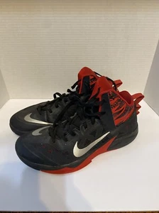 Nike Hyperfuse 615896-001 2013 Red Black Basketball Shoes Sneakers Mens US Sz 13 - Picture 1 of 7