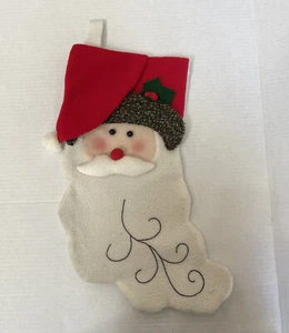 Vintage SUPREE CREATIONS HOLIDAY Christmas : SANTA  Stocking 16" FREE SHIPPING - Picture 1 of 2