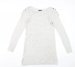 Topshop Women's Grey Knit Dress UK 12 Casual - Picture 1 of 12