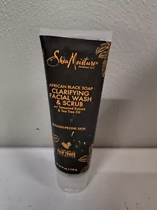 Clarifying Facial Wash & Scrub, African Black Soap, 4 oz .. - Picture 1 of 2