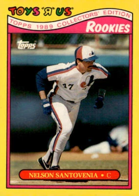 1989 Topps Toys "R" Us Rookies #25 Nelson Santovenia Montreal Expos - Image 1 of 2