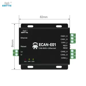 CAN 2.0 To Ethernet Converter Relay 2 Way CAN BUS RJ45 Transparent Transmission - Picture 1 of 5