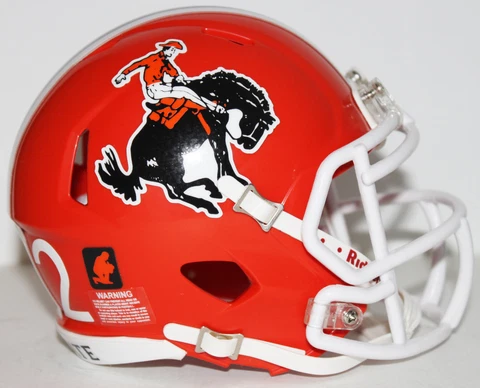 2022 Oklahoma State Cowboys Custom Riddell Mini Helmet vs Texas Cover