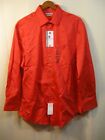 NWT Van Heusen Men's Red / " Paprika " Long Sleeve Athletic Fit Dress Shirt