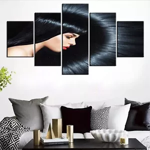 Beauty Salon Wall Art for Living Room Back Long Hair Painting Contemporary Pi... - Picture 1 of 7