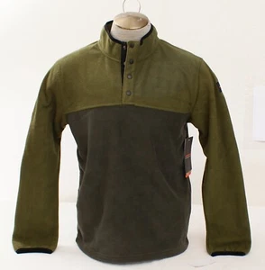Hawke & Co. Men's M Green Color Block 1/2 Snap Performance Fleece Pullover - Picture 1 of 6