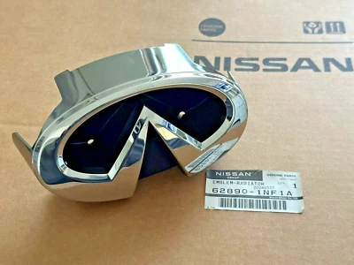 原始设备制造商 INFINITI 2010-13 G37 2011-2012 G25 2015 Q40 前格栅徽章 62890-1NF1A — 第 1/4 张图片