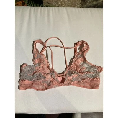 Honeydew Women's Sheer Lace Swan Bra, Coral/White, Small - Image 1 of 2