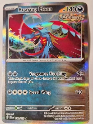 Roaring Moon 109/162 Sv05: Temporal Forces Pokemon Holo Foil Nice! - Image 1 of 3