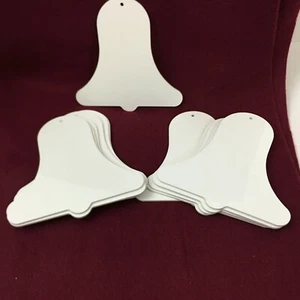 FRP Blank Ornaments for Dye Sublimation Brand New Lot of 12 Bell Shape  - Picture 1 of 4