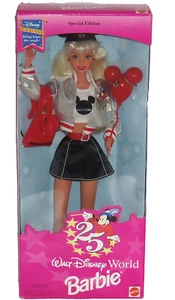Muñeca Barbie Walt Disney World Edición Especial Mickey Mouse 1996 25 Aniversario - Imagen 1 de 2