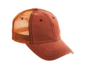 G Men's Herringbone Low Profile Special Cotton Mesh Trucker Cap - Picture 1 of 12