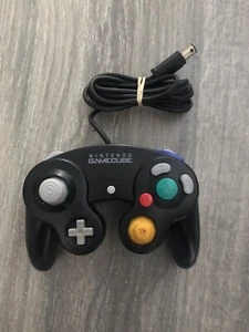 Offizieller Nintendo GameCube Controller DOL-003 Schwarz OEM Original getestet funktioniert - Bild 1 von 5