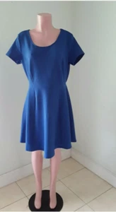Women's Plus A-line Cozy Short Dress with Short Sleeves (RUNS SMALL) - Picture 1 of 13