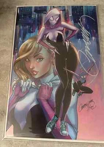 SPIDER-GWEN GHOST-SPIDER #1 B - J SCOTT CAMPBELL VIRGIN LTD 1800 FIRMATO SDCC - Foto 1 di 1