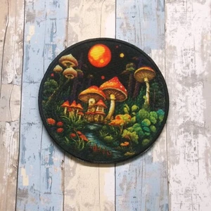 Mushroom Patch Iron-on Applique Fungus, Fungi, Fantasy Badge, Decorative, Shroom - Picture 1 of 12