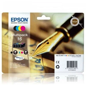Pluma y crucigrama originales T1626 Epson 16 paquete múltiple cartuchos de tinta C13T16264012 - Imagen 1 de 1