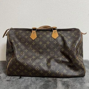 LOUIS VUITTON Speedy 40 Monogram PVC boston bag Brown Padlock key Used #3 - Picture 1 of 12