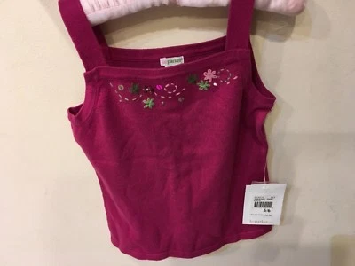KC Parker/Hartstrings Girls 5/6 Fuschia Sweater Tank Embroidery Beaded NWT $48 - Image 1 of 4