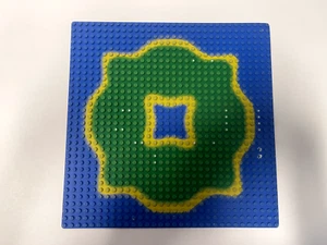 Lego Grundplatte Baseplate 3811pb02, 32x32 mit Insel- und Mittellagunenmuster - Picture 1 of 3