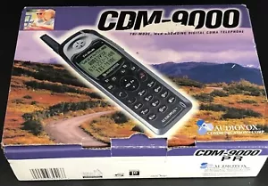 Vintage Audiovox CDM-9000 CDMA Handy 2000 mit Box funktioniert VB9 - Bild 1 von 6
