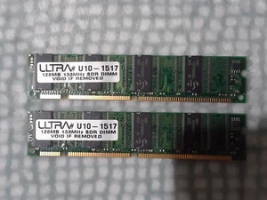 Ultra 256MB (2x128MB) 133MHz, 168P RAM - Picture 1 of 2