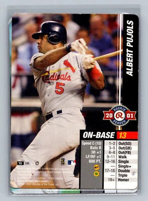 2003 MLB Showdown Trading Deadline Albert Pujols Rookie Season #144 Cardinals - Image 1 of 2