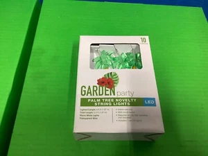 GARDEN PARTY PALM TREE STRING LIGHTS LED 10 PACK - Picture 1 of 2