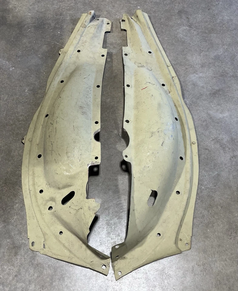 1933 1934 FORD INNER FRONT FENDER PANELS - ORIGINAL STEEL PAIR NICE - Image 1 of 4