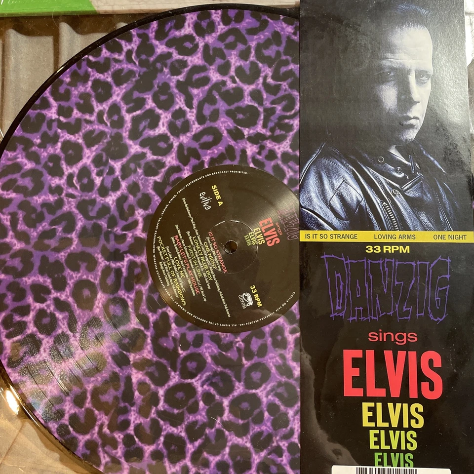 Sings Elvis-A Gorgeous Purple Leopard Picture Disc Vinyl by Danzig (Record,... - Image 1 of 2
