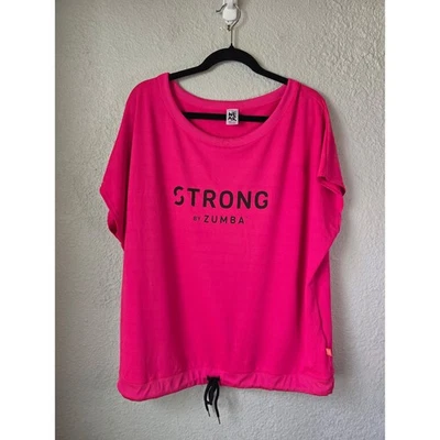 Новый без ценников спортивный топ Zumba Wear STRONG BY ZUMBA Instructor ярко-розовый XXL - Изображение 1 из 4