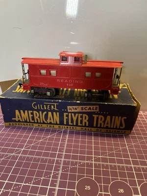 American Flyer Gilbert S Gauge Reading #630 Lighted Caboose - Image 1 of 4