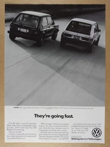 1983 VW Volkswagen Rabbit GTI 'They're going fast.' vintage print Ad - Picture 1 of 1