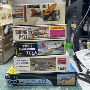 Lot Of 5 1/72 Scale Model Aircraft No Decals Warning Read Description - Picture 1 of 1
