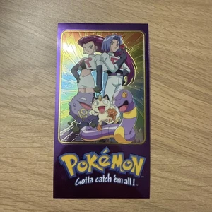 TEAM ROCKET 3 OF Pokemon Card Topps TV Animación Tin Topper 2000 Jumbo DE GRAN TAMAÑO - Imagen 1 de 2