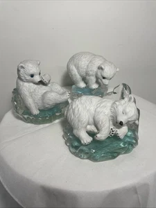 3 VINTAGE Kleine Freunde der Arktis "Snoozing Prince" Eisbär - Bild 1 von 8