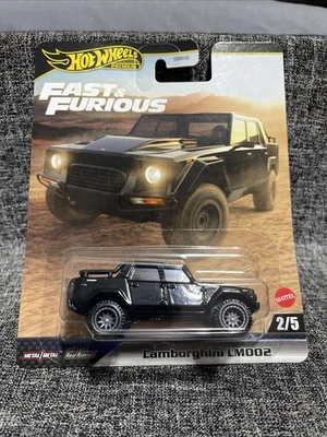 2025 Hot Wheels Fast & Furious Premium Black Lamborghini LM002 Diecast SUV JBL86 - Image 1 of 4