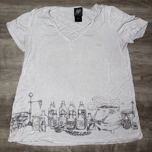 Hot Topic Harry Potter graues Damen Top Gr. L Tränke Elixier Kurzarm - Bild 1 von 6