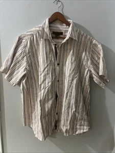 Margaritaville Button Down Mens Shirt Floral Design Stripes 2XL - Picture 1 of 4