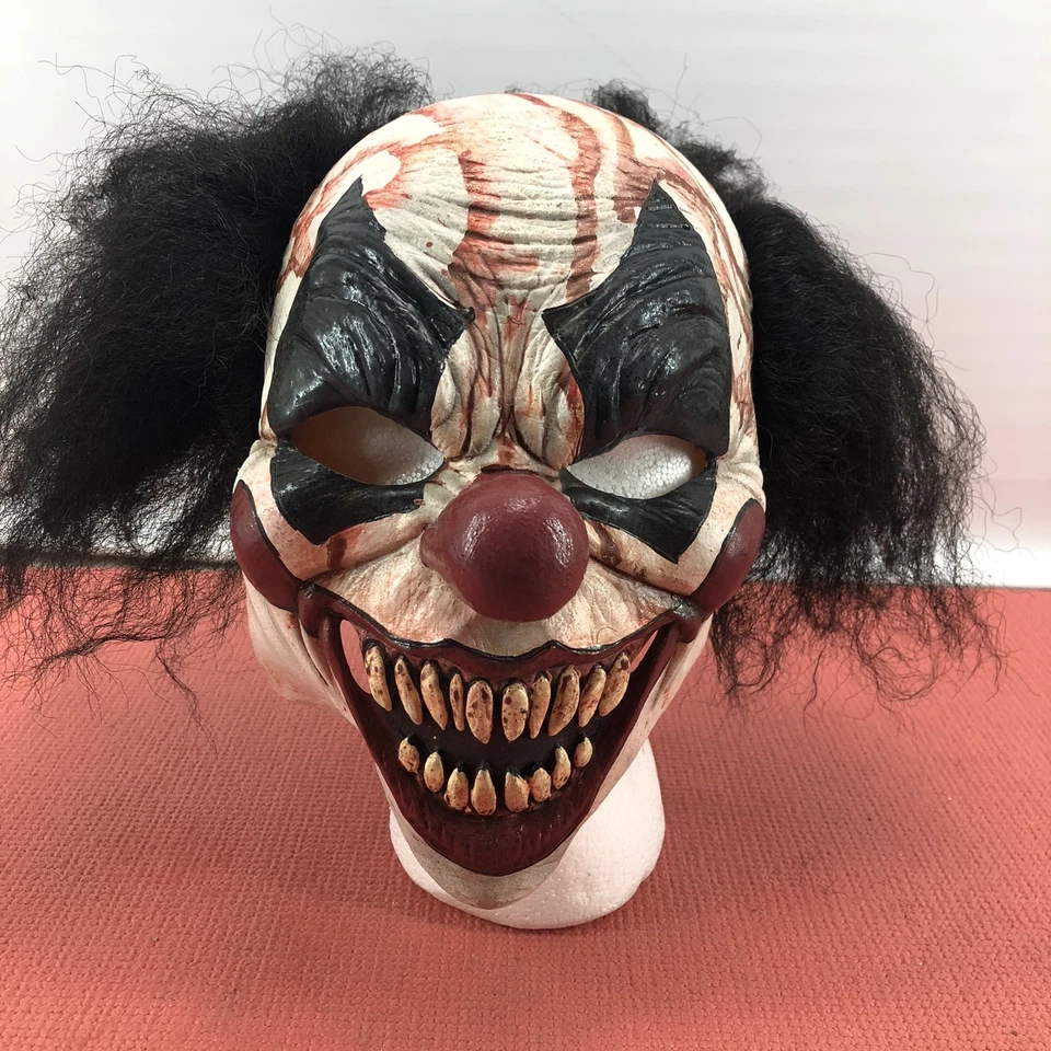 Ghoulish Scary Darky the Clown Latex Face Mask Horror Halloween Cosplay - Image 1 of 4