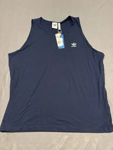 Adidas Herren Blau Training Tank Top Ärmellos Slim Fit Größe 2XL Neu mit Etikett - Bild 1 von 6