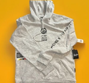 Brooklyn Clothing CO. Grey Pullover Hoodie. Size Large. NWT. It Was All A Dream - Picture 1 of 8