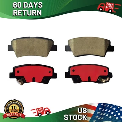 Rear D1544 Brake Pads Carbon Fiber Ceramic for Dodge Attitude 2011 2015 Foto 1 de 4