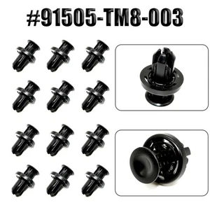 12X Bumper And Wheel-Well Liner Push-Type Retainer Clips For-91505-TM8-003 - Picture 1 of 11
