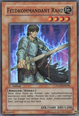 YuGiOh Feldkommandant Rahz PTDN-DE030 Super Rare Neu unl. - Bild 1 von 2