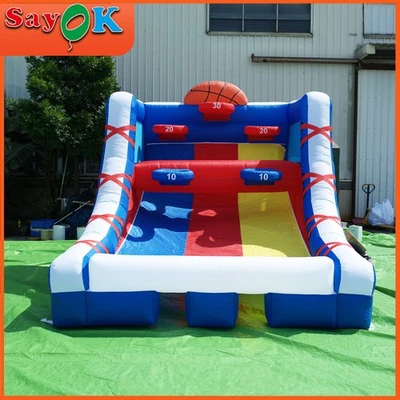 Aro de baloncesto inflable de 10 pies tiro inflable fiesta baloncesto juego para juegos Foto 1 de 4