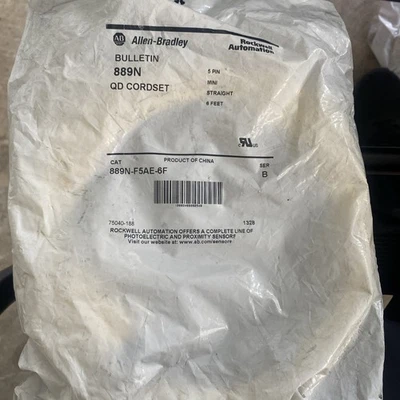 Allen Bradley Bulletin 889N QD Cordset 6F New Old Stock - Image 1 of 4