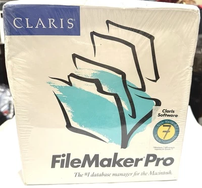 Claris FileMaker Pro vintage per computer Macintosh nuovo - Immagine 1 di 3