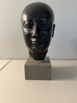 Vintage Lifesize Head of Man Sculpture Handmade Very Heavy 13” Inches Tall - Image 1 of 4