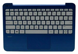 OEM Belgian genuine palmrest with keyboard for HP STREAM 11-D 11-R /HP340-BEL-PN - Afbeelding 1 van 2